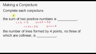 Making a Conjecture [upl. by Tennies]