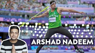 Arshad Nadeem Breaking Boundaries The Story of an Olympic RecordBreaker  2024 Paris Olympics [upl. by Aiehtela729]