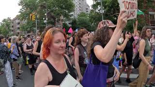 THOUSANDS at the Annual New York City Dyke March quotDykes Against Genocidequot [upl. by Cameron]