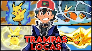 LAS ESTRATEGIAS MÁS LOCAS DE ASH KETCHUM TRAMPAS LOCAS 🔥  POKEMON ANIME [upl. by Kuehn292]