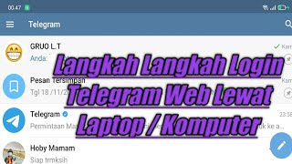 Tutorial Cara Login Telegram lewat Komputer Atau Laptop terbaru2021 [upl. by Ahsemot]