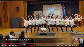 Dashavatara with yoga mudras Australian 1st Yoga Competition [upl. by Dumm852]