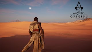 Serene Desert Walk in Assassin’s Creed Origins  Immersive Ambient Exploration [upl. by Eidua]