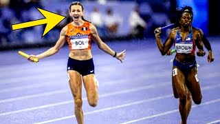 Fenomenale Femke Bol bezorgt 4x400 meter gemengde estafette goud op Olympische Spelen  digital SK [upl. by Ilat]