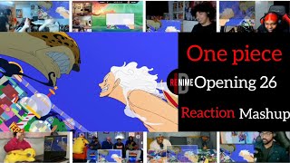 one Piece Opening 26  Us   Reaction Mashup [upl. by Gabbie]