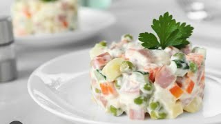 ALIVE SALAT TAYYORLASH 🔥 Оливье приготовление салата 🔥 Salad of Olivier salads [upl. by Lladnarc]