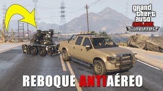 GTA 5 Online Como Pegar Reboque Antiaéreo  DLC Gunrunning [upl. by Atinob]