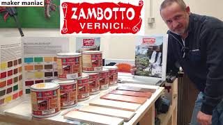 Verniciare e proteggere il legno allinterno e allesterno di Zambotto Vernici [upl. by Anayeek999]