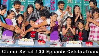 Chinni Serial 100 Episode Celebrations in Sets  Kavyashree [upl. by Attekahs]