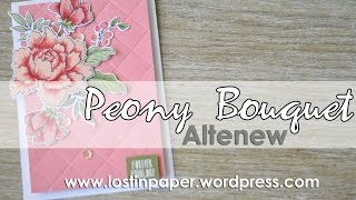 Altenew Peony Bouquet  How to [upl. by Nnail]