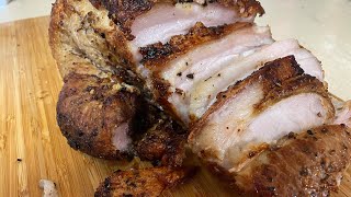 Puerto Rican SLOW ROASTED PORK PERNIL Recipe in AIR FRYER  Gonzalos Food Cravings [upl. by Ynohtn700]