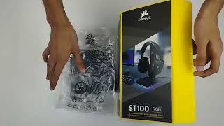 Corsair ST100 RGB Headstand Unboxing [upl. by Zelma720]