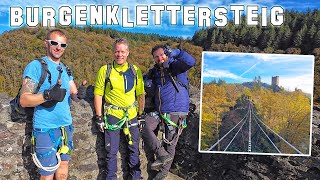 Manderscheider Burgenklettersteig mit oms und DomWanderFlo [upl. by Aliuqaj]