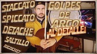 🎻 Golpes de Arco en Cello Staccato Detache Martellato Spiccato Saltillo Gettato y Bariolage [upl. by Assile63]