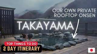 Ryokan Stay with Private Outdoor Onsen ♨️ in TAKAYAMA JAPAN 🇯🇵 japan travel visitjapan [upl. by Sacttler]