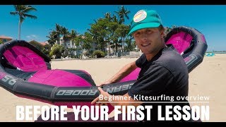 Video to watch before your first kitesurfing lesson Basic kitesurfing overview [upl. by Aufmann202]