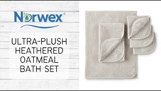 Norwex Ultra Plush Heathered Oatmeal Bath Set [upl. by Esinehc836]