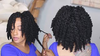 😍My Coily Journey MOST Defined Twist Out With HerGivenHair Clipins [upl. by Anitsugua]