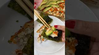 Salmon Shrimp Sushi Bake  MyHealthyDish [upl. by Rhetta]