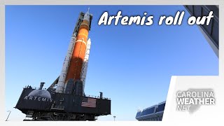 NASA rolls out Artemis I to launch pad [upl. by Aisemaj]