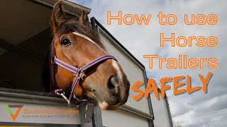 How To Load a Horse  Horse Trailer Safety [upl. by Hanover]