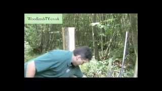 Putting In A Gatepost for woodland entrance [upl. by Amorete]