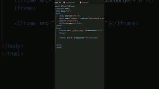 IFrame example html and css  Tamil [upl. by Kemble]