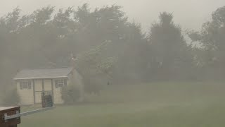 Thunderstorm Downburst in LaGrange NY  July 31 2017 [upl. by Florella]