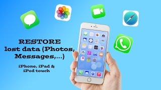 RECOVER deleted data Photos WhatsApp Contacts Messages on your iPhoneiPadiPod touch [upl. by Sigismond]