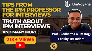 Personal Interview tips to crack IPMAT  Common Mistakes To Avoid [upl. by Ruosnam]