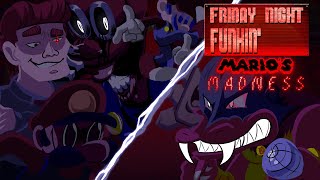 SUFFERING FROM MARIOS MADNESS  Friday Night Funkin Marios Madness V2 [upl. by Lat651]