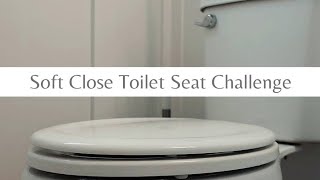 Soft Close Toilet Seat Challenge  shorts [upl. by Werdnael]