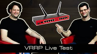 MikroTik Tutorial 43  VRRP Live Test deutsch [upl. by Anauqahc]