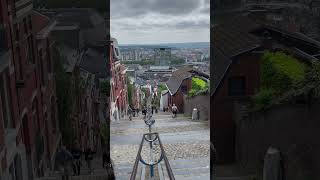 Hidden Gem in Liège Montagne de Bueren Adventure myglobaltraveldiaries liege travel [upl. by Ralyat608]