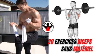 20 Exercices biceps sans matériel [upl. by Eniledam]