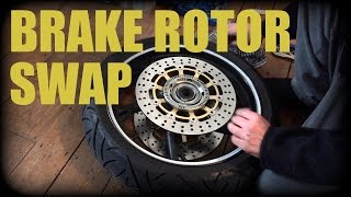 Motorcycle Brake Rotor Replacement [upl. by Alviani]