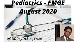 FMGE August 2020 PATTERN  Pediatrics  Discussion by Dr Singaram A [upl. by Uah145]