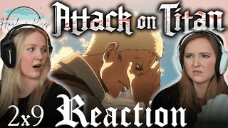 Opening  ATTACK ON TITAN  Reaction 2X9 [upl. by Aikemaj890]