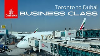 Flying Better on the Emirates A380  Toronto to Dubai  Business Class  Sky Dreamer [upl. by Almeta]