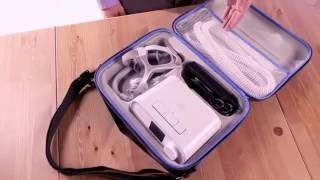 Introduction to the DreamStation CPAP Travel Case  DirectHomeMedicalcom [upl. by Aisetra]