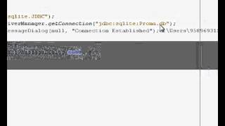Java prog2  Database Connection Sqlite or MySQL  to Java [upl. by Ragde86]