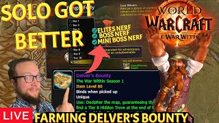 🔴LIVE  MORE Delve Changes Solo Delves got Better  The War Within World of Warcraft [upl. by Schnapp101]