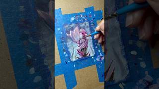 painting process for this Phyrexian mite artist proof mtgart acrylicpainting painting phyrexia [upl. by Karie]