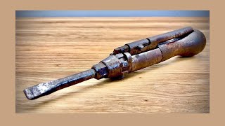 Antique Ratcheting Screwdriver Restoration restorations restored repairs [upl. by Hillinck]