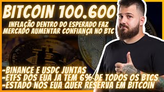 INFLAÇÃO CONTROLADA BITCOIN ACIMA DOS 100K 🚀 [upl. by Lavella]