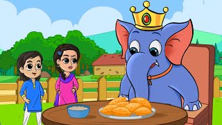 Hathi Raja Kahan Chale Nursery Rhyme  हाथी राजा कहाँ चले  FunForKidsTV  Hindi [upl. by Erda]