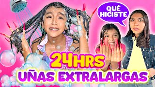 24 HRS UÃ‘AS EXTRA LARGAS REALES ğŸ’…ğŸ»ğŸ˜¨ NO PODÃA HACER NADA ES MUY DIFÃCIL IYo soy AranzağŸ’• [upl. by Tonnie270]