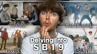 DELVING INTO SB19 Tilaluha Go Up Alab Burning SLMT  Music Video Reaction [upl. by Doralynne210]