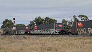 2PM5 PN up Linfox Express 1 18424 Ararat South [upl. by Neellek618]