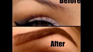 EYEBROW HELP GRADIENT EYEBROW TUTORIAL [upl. by Velma]